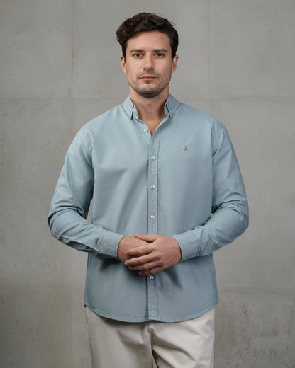 Indigo Oxford Cotton Shirt