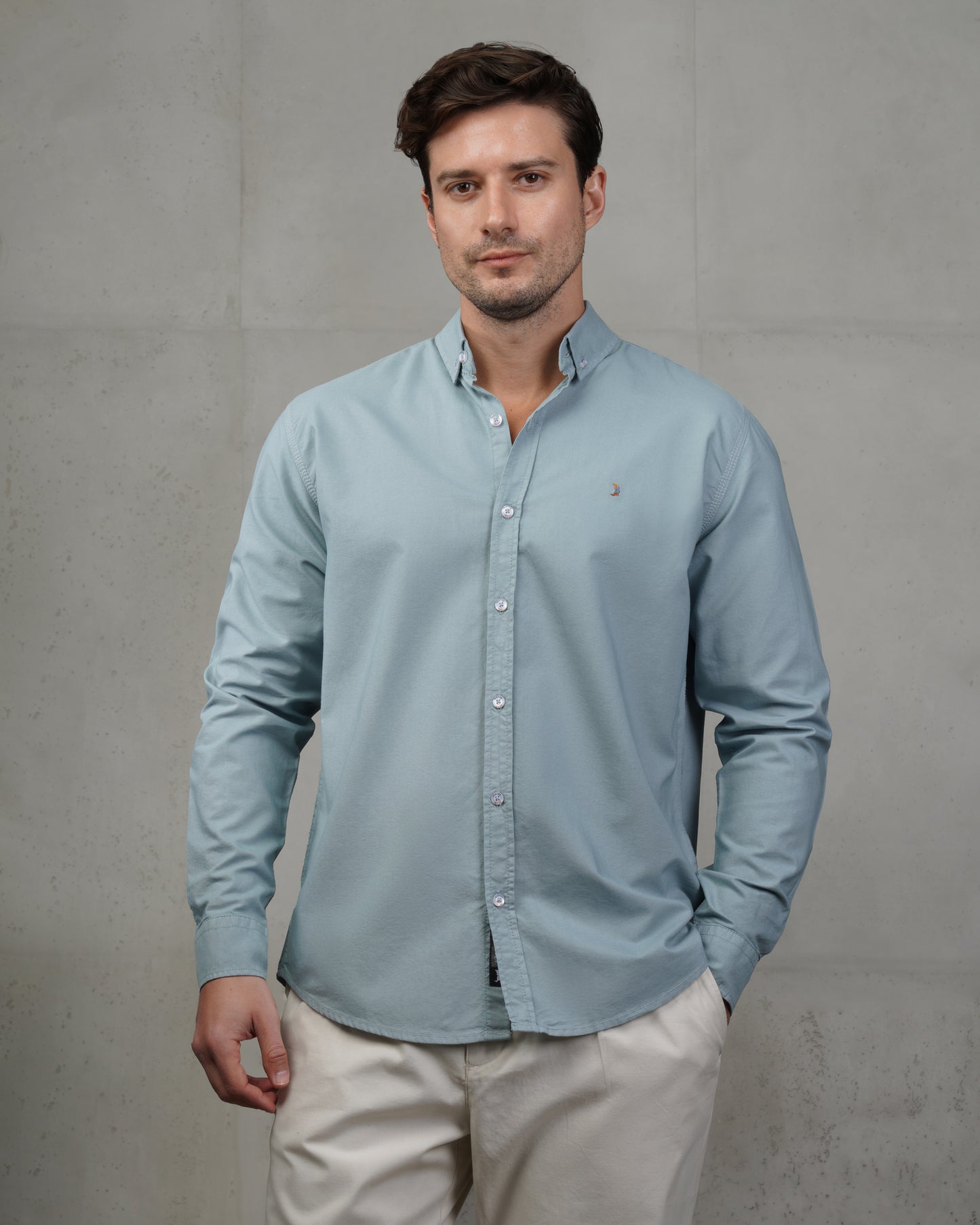 Indigo Oxford Cotton Shirt