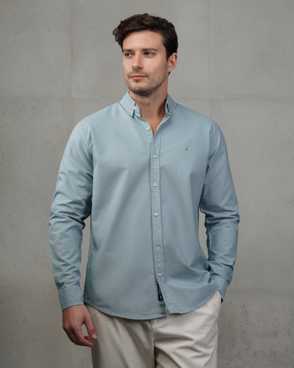 Indigo Oxford Cotton Shirt