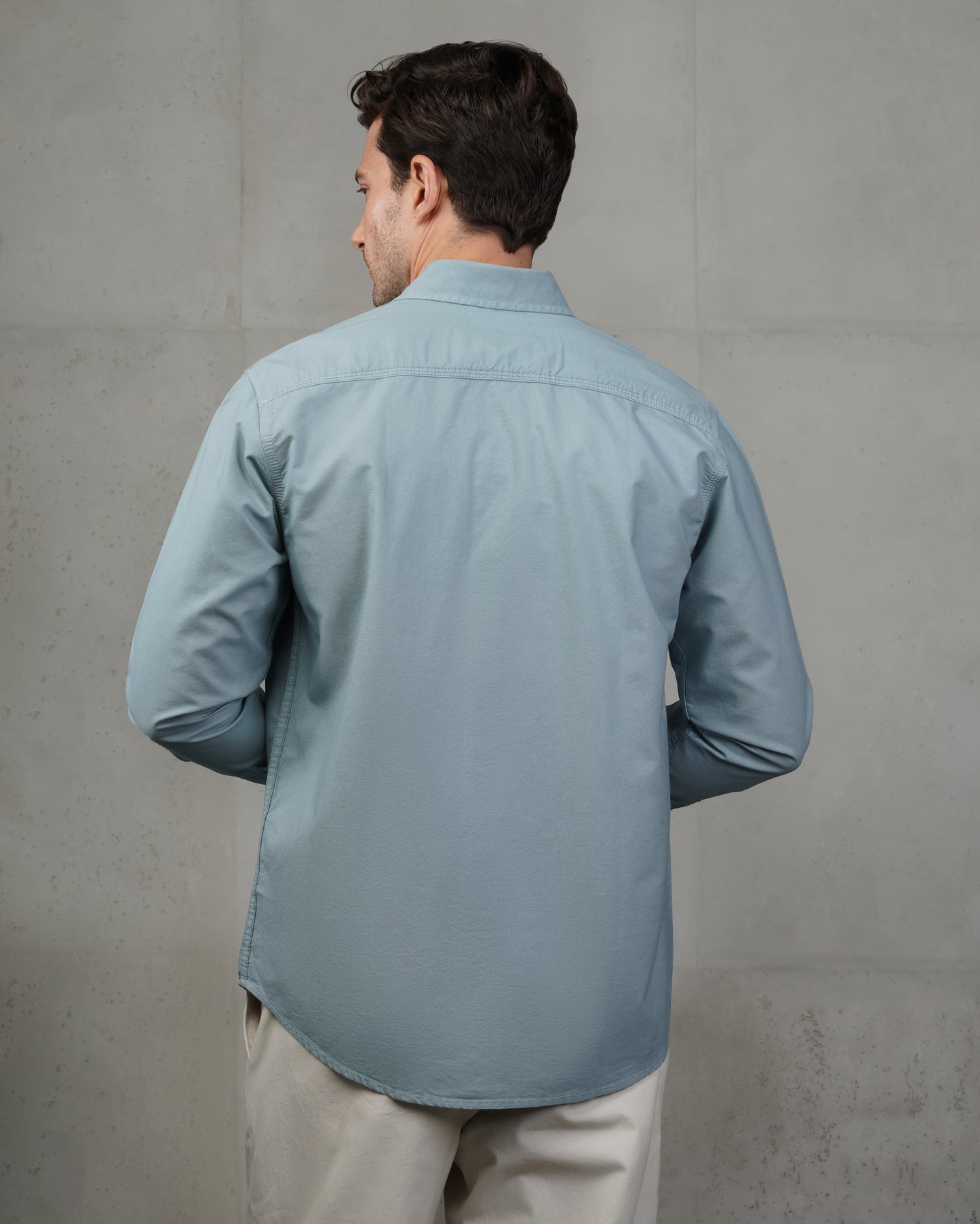 Indigo Oxford Cotton Shirt