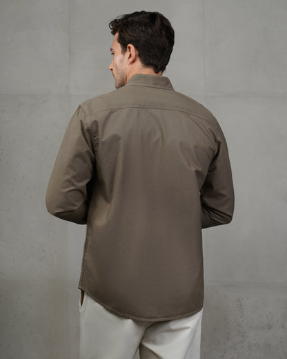 khaki Oxford Cotton Shirt