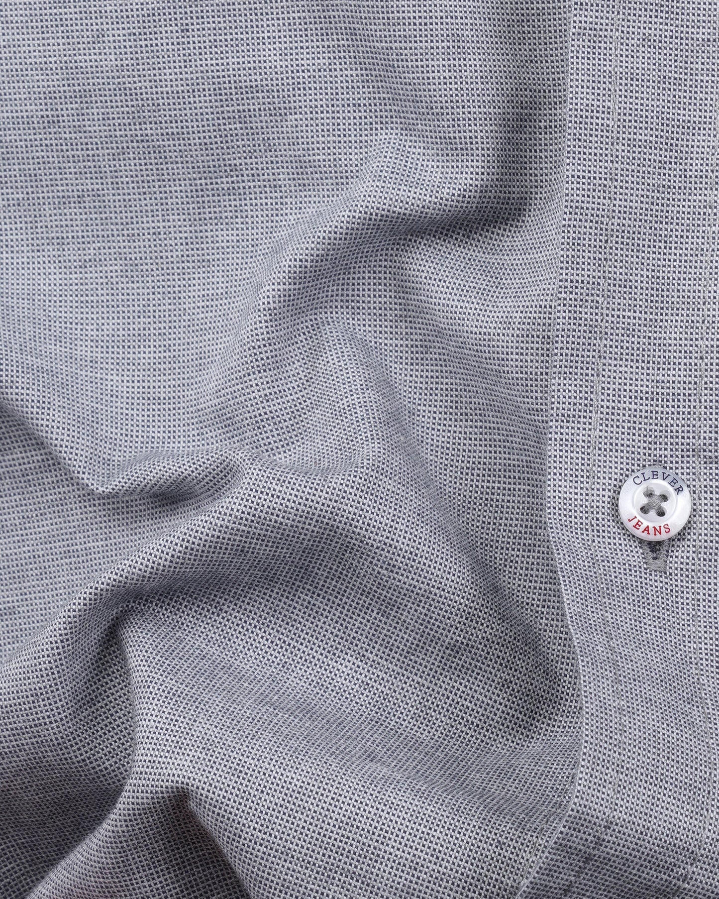 Silver Plain Cotton Shirt
