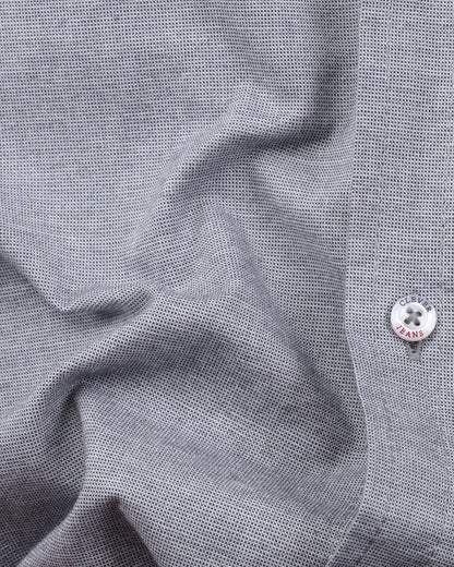 Silver Plain Cotton Shirt