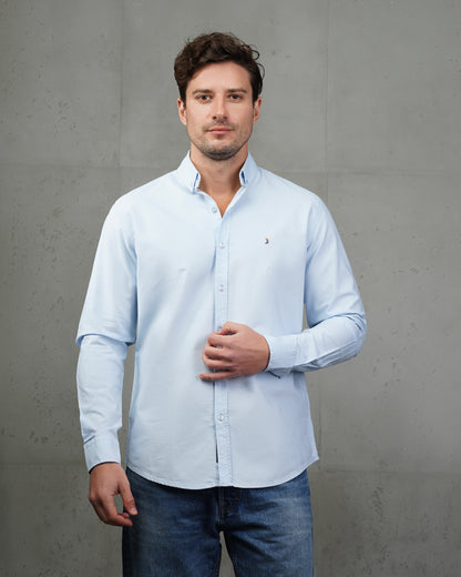 Baby Blue Oxford Cotton Shirt