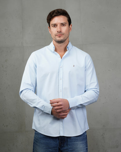 Baby Blue Oxford Cotton Shirt
