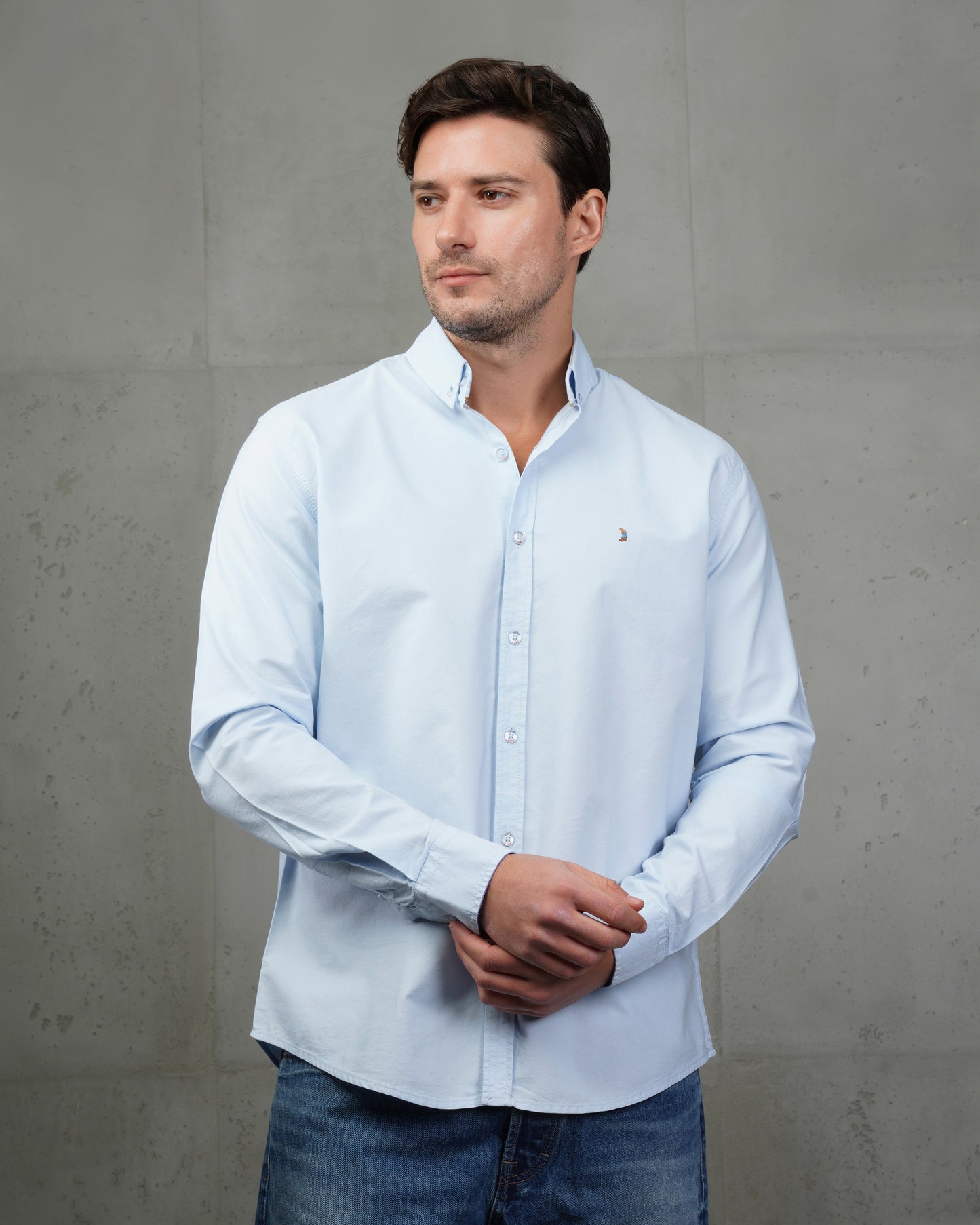 Baby Blue Oxford Cotton Shirt