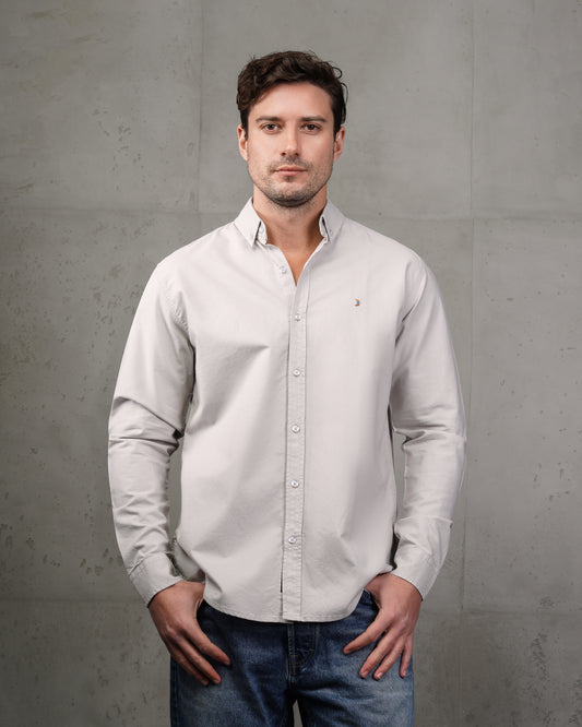 Light Grey Oxford Cotton Shirt