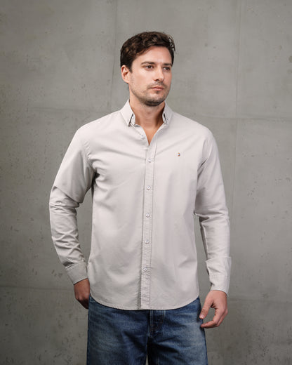 Light Grey Oxford Cotton Shirt