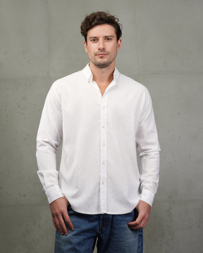 White Plain Cotton Shirt