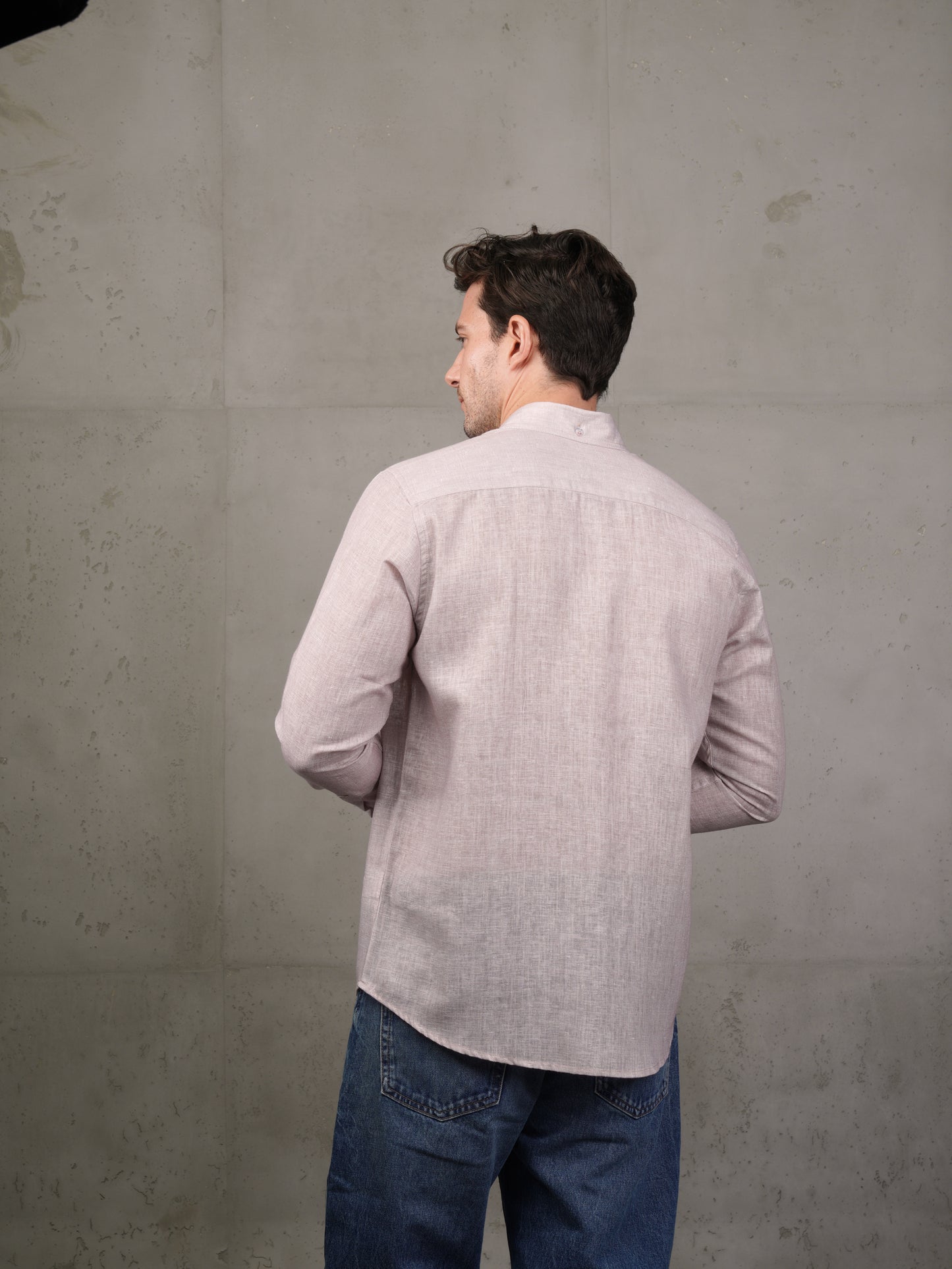 Caffee Linen Plain Shirt