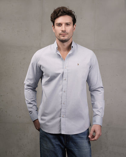 Light Grey Classic Cotton Shirt