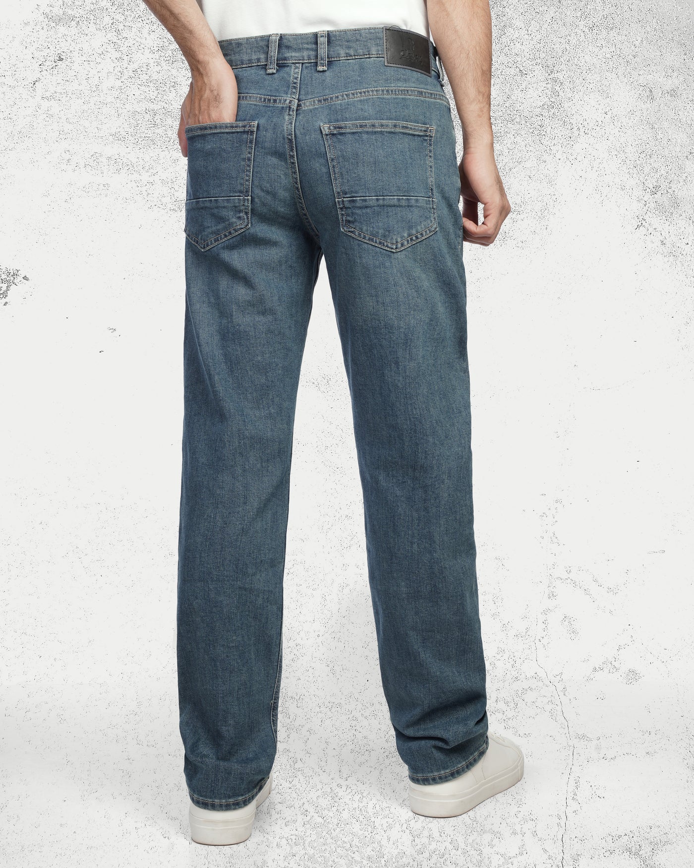 Mid Wash Blue Denim Jeans