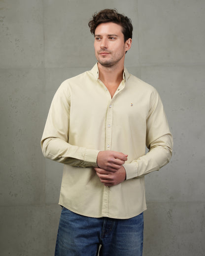 Beige Oxford Cotton Shirt