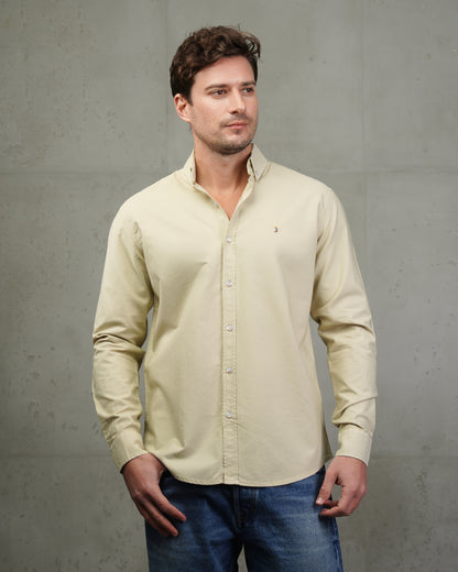 Beige Oxford Cotton Shirt