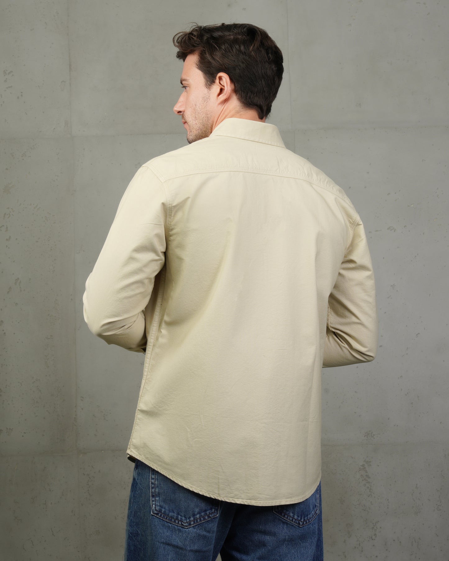 Beige Oxford Cotton Shirt