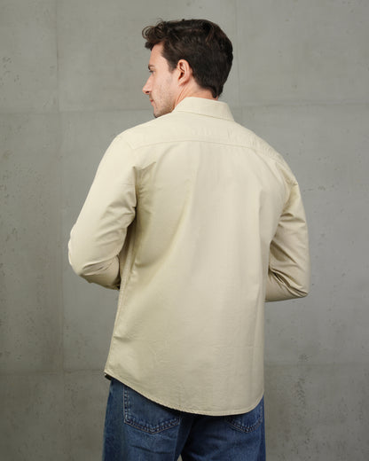 Beige Oxford Cotton Shirt